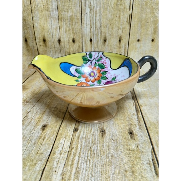 Tashiro Shoten Creamer Lusterware Japan Floral Hand Painted (b4) - Picture 2 of 7